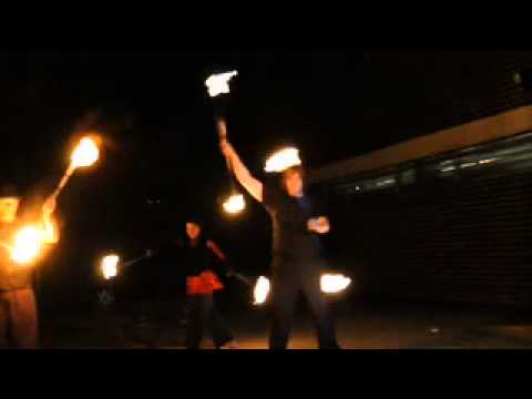 Wedding fire show, 16/9/2011