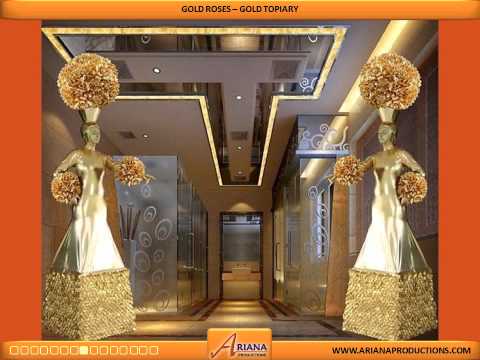 Gold Living Topiary - Live Entertainment.wmv