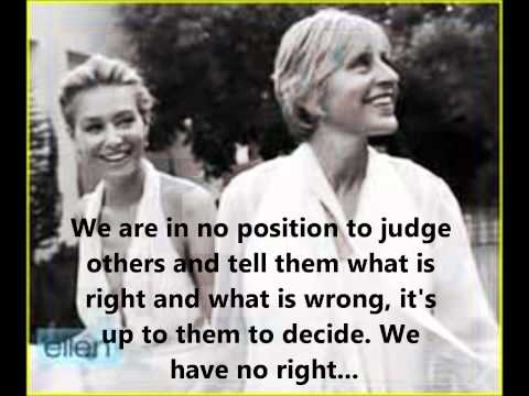 Ellen & Portia DeGeneres Wedding Photos And A Little Story :)