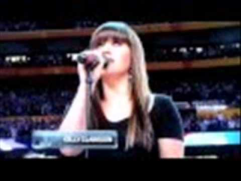 Super Bowl Forty Six (46) XLVI - National Anthem Star Spangled Banner - Kelly Clarkson