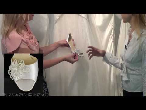 Bridal Designer Justina McCaffrey on Matching Shoe Decorations and Wedding Dresses