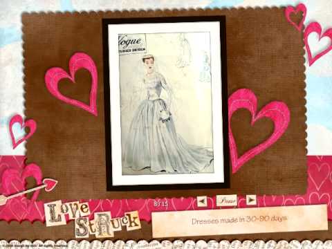 1950s-Style Custom Wedding Gowns