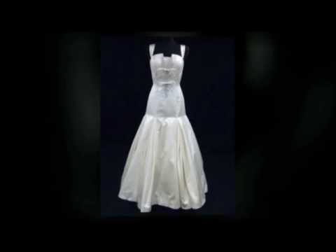 Priscilla Of Boston Light Ivory Slik Satin Gown