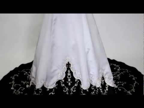 Wedding Dress:Applique Sweep/ Brush Train Halter Wedding Gowns(05938)