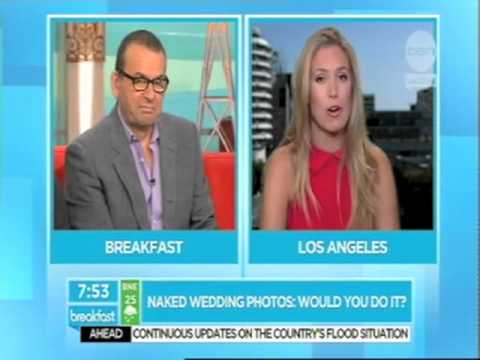 Kathryn Eisman - Ten Breakfast show: Naked wedding photos