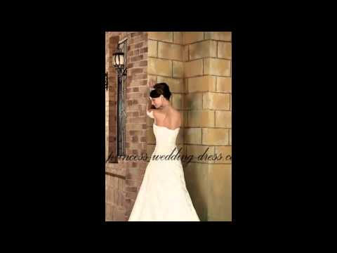 Cheap Ivory and white princess bridal gowns 2012 on princess-wedding-dress.com