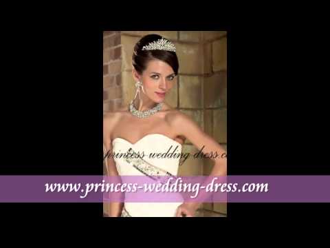 2012 Inexpensive Ivory Princess Bridal Gowns on princess-wedding-dress.com