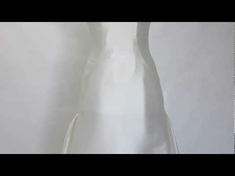 Wedding Dress:Bow Trumpet/ Mermaid Square Chapel Train Satin Wedding Gowns (Style Code: 05063)