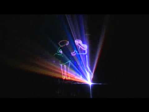 1W RGB ILDA Laser Wedding Show Programed by Pagolin QuickShow 2