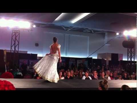 Grand Wedding Show 2012: Indian Bridal Gowns: Pink, White-Silver & Black