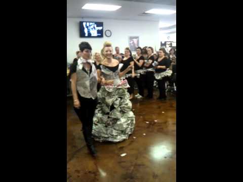 Newspaper Wedding Dresses Fashion Show Hurst
