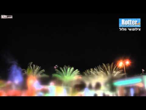 Israel Wedding guests got an unexpected fireworks show