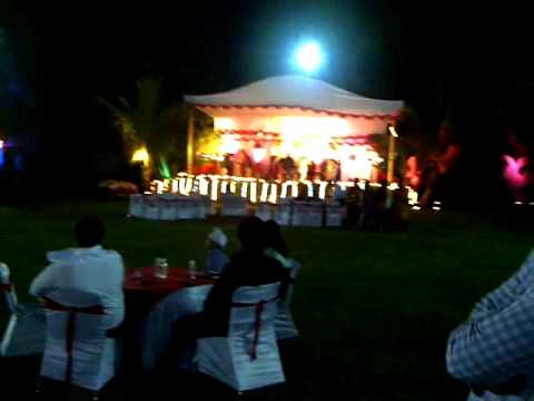 wedding party fire show