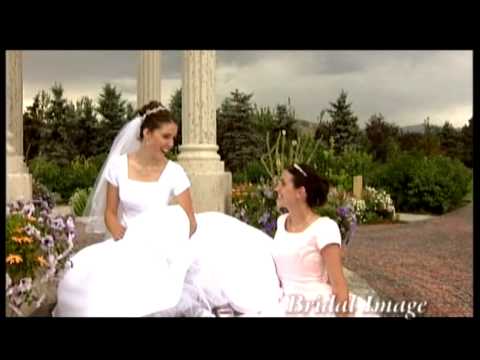 The latest fashions in wedding dresses...FOR THE YEAR 2000!