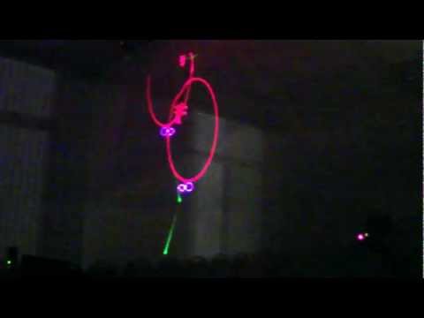 Demo wedding laser show RGB 637nm red