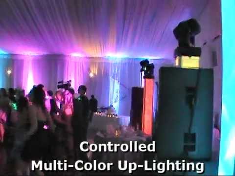 High-energy wedding light show